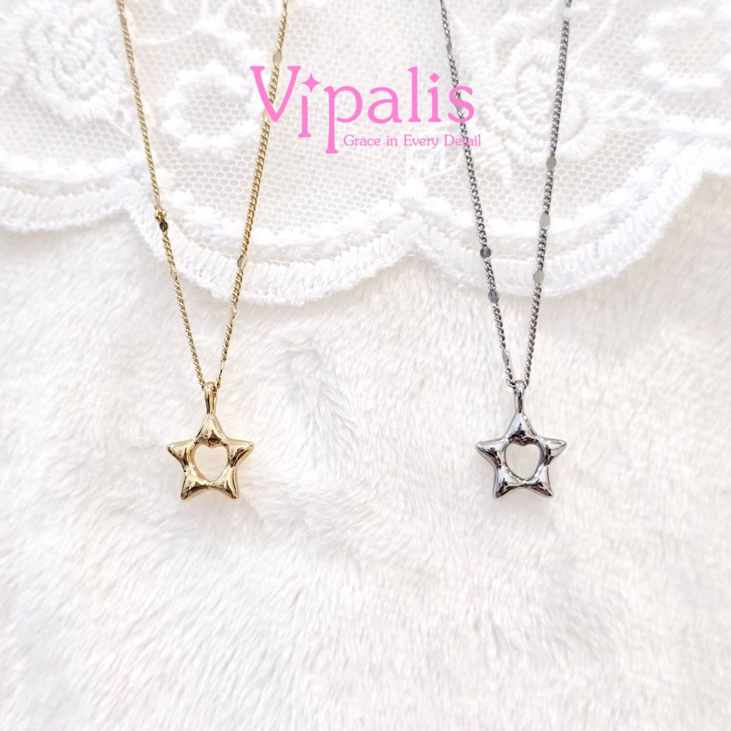 Vipalis | Starlove Necklace | สร้อยคอดาวหัวใจ