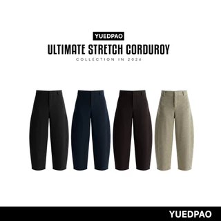 Yuedpao Ultimate Stretch Corduroy - Barrel Pants กางเกงบาร์เรล ผ้าลูกฟูก กางเกงขายาวผ้าร่อง ผ้านุ่ม ใส่สบาย ทรงสวย (4สี)