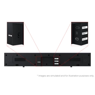 ลำโพงซาวด์บาร์ SoundBar Samsung รุ่น HW-B400F/XT ขนาด 20 วัตต์ (รับประกันศูนย์ 1 ปี)