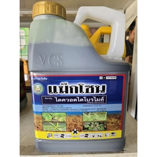 แม๊กโซน ยกลัง 4ลิตร 6แกลลอน ไดควอต ไดโบรไมด์37.3% W/V SL ออกฤทธิ์เผาไหม้ ไม่ทำลายระบบราก ตราหวีทอง แม็กโซน