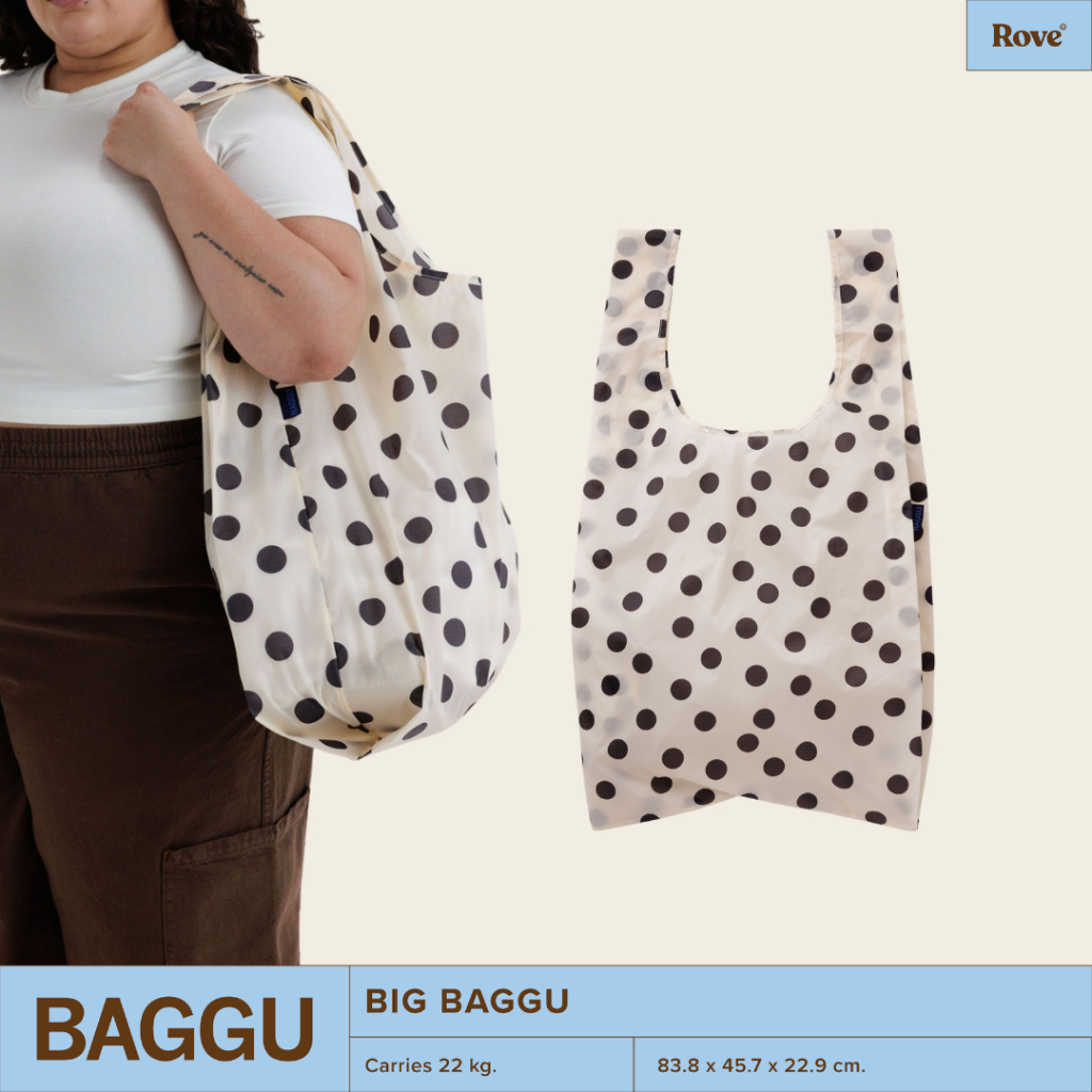 (พร้อมส่ง) BAGGU Size Big กระเป๋าผ้าพับได้จากอเมริกา รับน้ำหนักได้ถึง 22 กิโลเหมาะสำหรับช้อปปิ้ง ซักเครื่องได้
