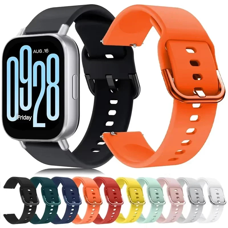 สายซิลิโคนขนาด 22 มม. สำหรับนาฬิกา Redmi Watch 5 Active สายสปอร์ตสำหรับนาฬิกา Redmi Watch 5 Lite 3 Active