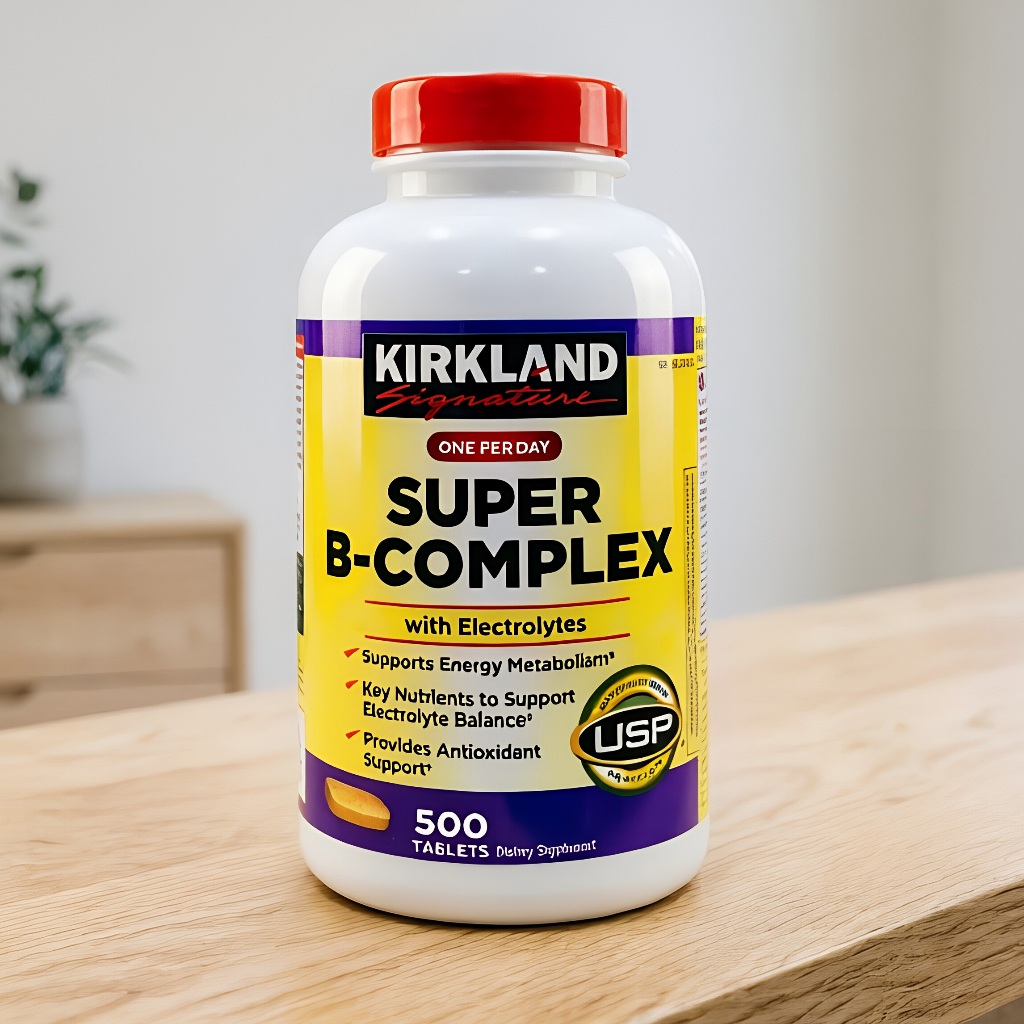 (Exp.03/2028)Kirkland Super B-Complex with Electrolytes 500 Tablets kirkland super b เคิร์กแลนด์วิตามินบี
