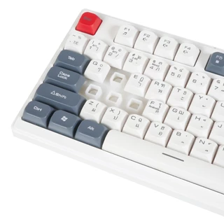 SIGNO KB-733 คีย์บอร์ดเกมมิ่งไร้สาย Gaming Keyboard (Rubber Dome Switch) มีจอบอกสถานะ ไฟ RGB เชื่อมต่อ 3 ระบบ