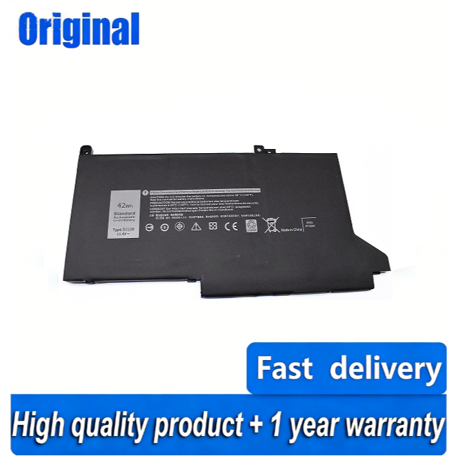 มะพร้าวไฟฟ้า แบตเตอรี่ DJ1J0/0GDG9/R7P40 Dell Latitude 7280 7380 7480 7290 7390 7490 11.4V 42Wh คุณภ