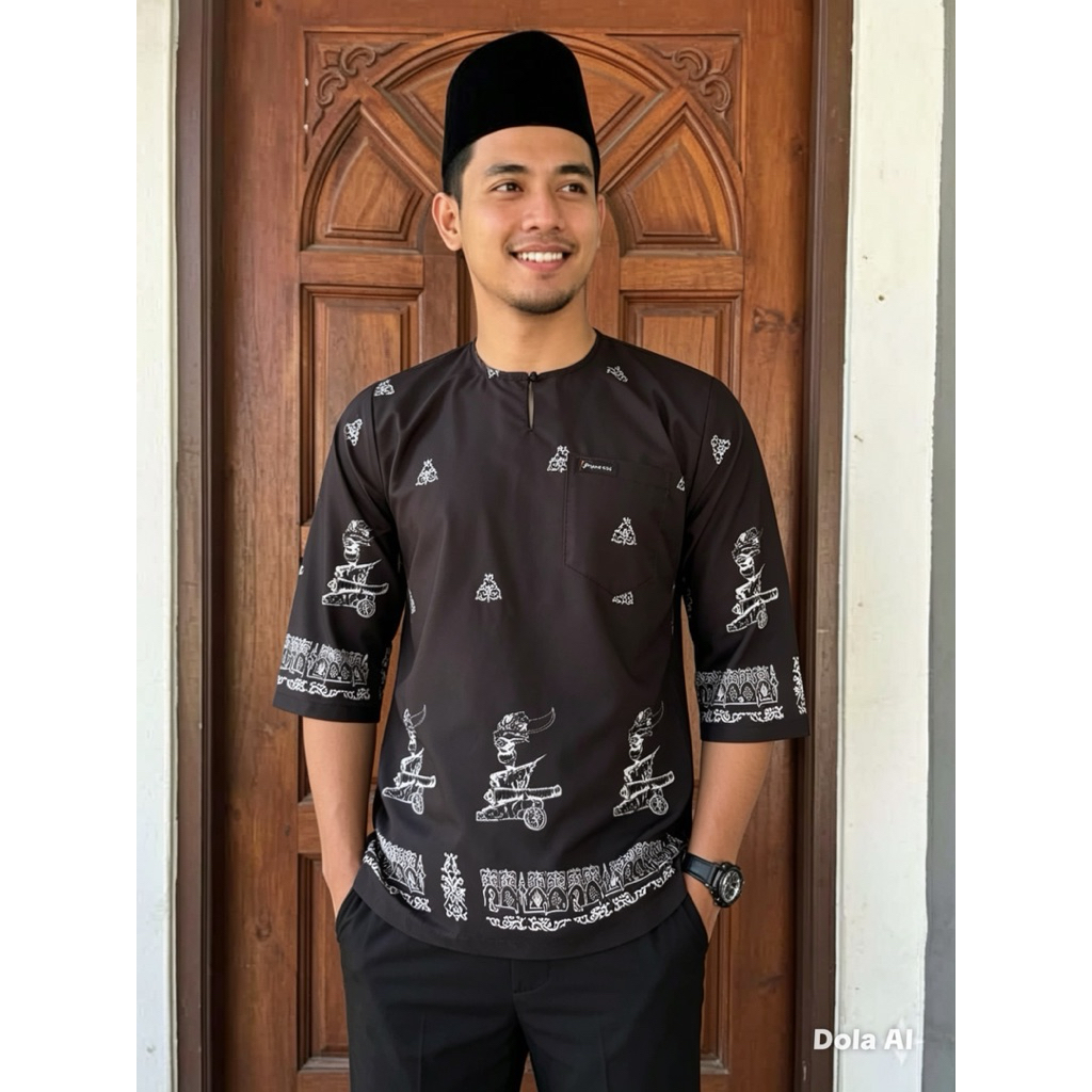 เสื้อมัตกีเลา เสื้อมือลายู ผ้าไผมอีตาลี่ดีจีตอล ผ้าใส่สบาย ไม่ร้อน