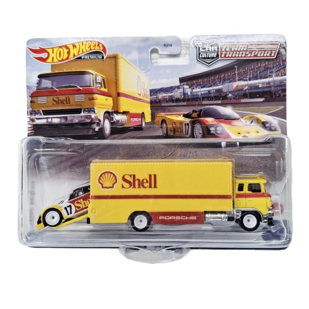 Hot wheels Porsche 962 Sakura sprinter (Shell)Team transport ล้อยาง