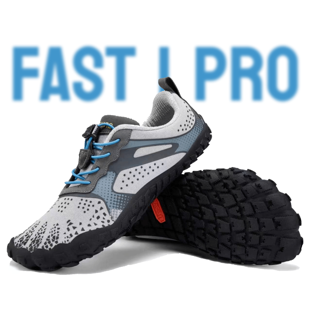 รองเท้ากีฬา​หน้ากว้าง​ Saguaro barefoot shoes เบาและนิ่มมาก Fast I Pro สีเทา