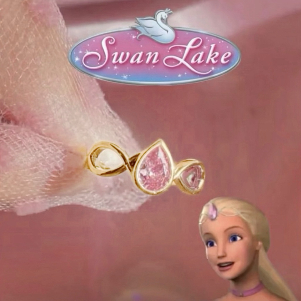 Swan Lake 🦢+มีกล่อง  แหวนบาร์บี้ เจ้าหญิงโอเดต แหวนเจ้าหญิงโอเด็ด