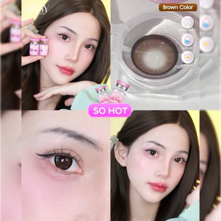 คอนแทคเลนส์ Silicone Hydrogel 🔥So Hot (Kissylens) 🩷ขนาดบิ๊กอาย🩷Brown / Gray sohot