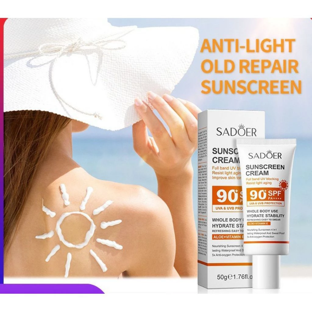 ครีมกันแดด SADOER SPF90+ PA+++ ขนาด 50g ปกป้องผิวจากรังสียูวีอย่างมีประสิทธิภาพ thumbnail 5