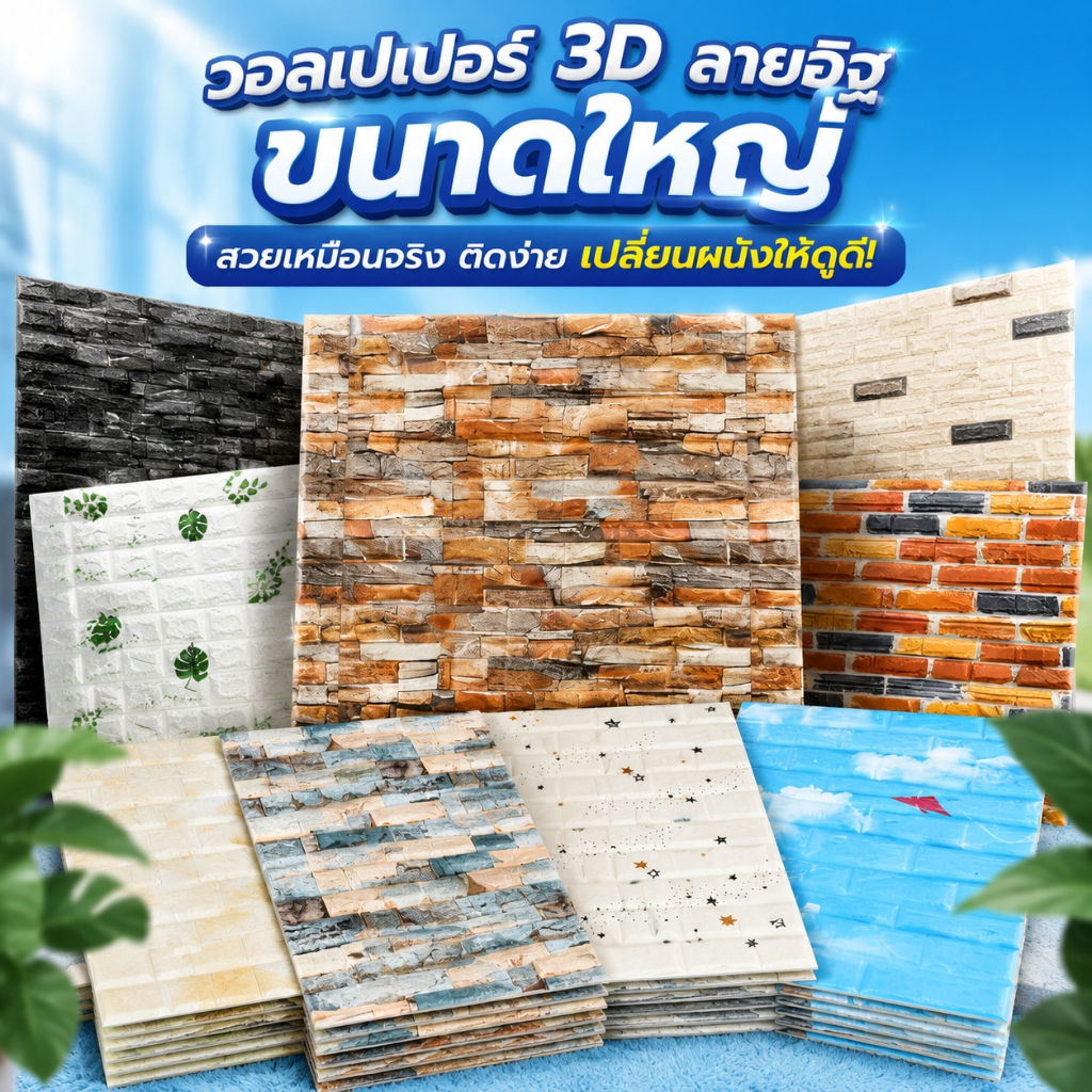 ย้อนยุค วอลเปเปอร์ติดผนัง วอลเปเปอร์ ติด ผนังห้องนอน wallpaper แผ่นติดผนังห้อง