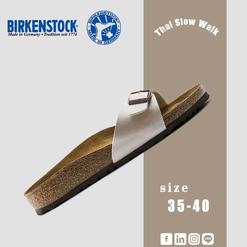 BIRKENSTOCK MADRID BF BIRKO-FLOR GRACEFUL PEARL รองเท้าแตะผู้หญิงรุ่นฮิต ทรงคลาสสิก กันลื่น ใส่สบาย ใส่ได้ทุกวัน