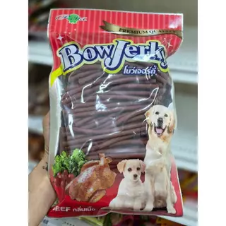 1141 Bow Jerky / ขนมสุนัข ขนมหมา โบว์เจอร์กี้ รสเนื้อ ขนาดบรรจุ 800กรัม ***1ถุง 165บาท