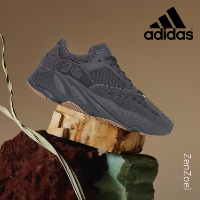 (ของแท้ 100%) 💯 adidas originals Yeezy boost 700 V2 Utility Black  FV5304 Low Sneakers