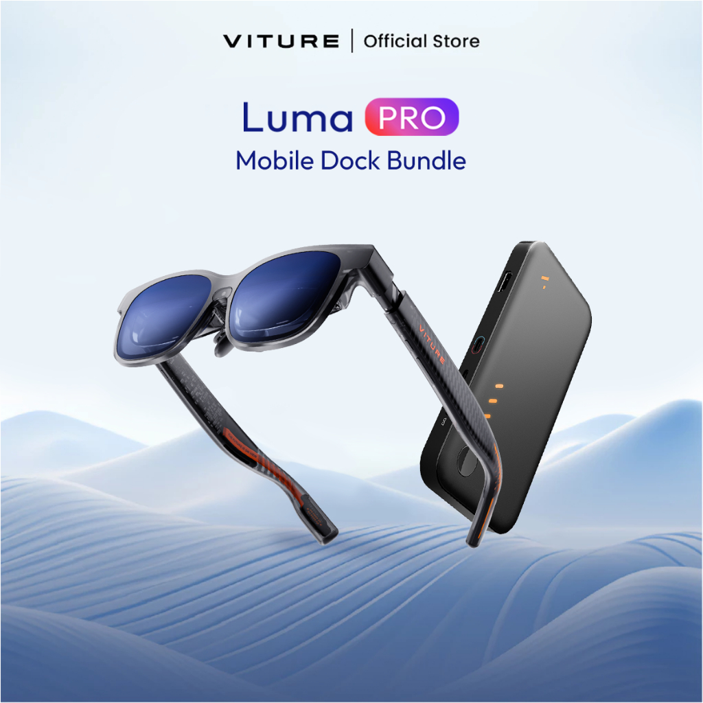 VITURE Luma Pro + Mobile Dock Bundle รองรับ 3D แบตเตอรี่ในตัว ต่อแว่น 2 จอ รองรับNintendo,PS,Xbox,PC