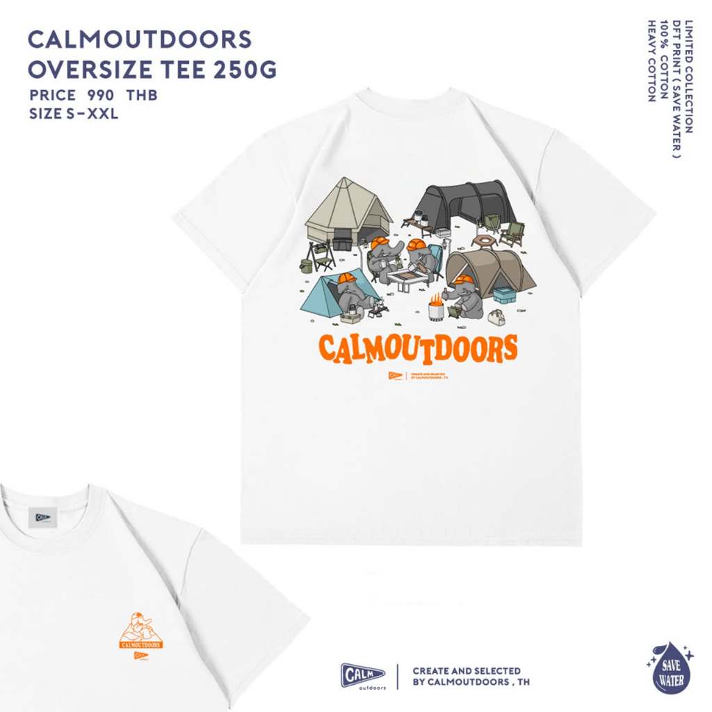 Calm Outdoors | New Collection: "Life in Motion" เสื้อยืด