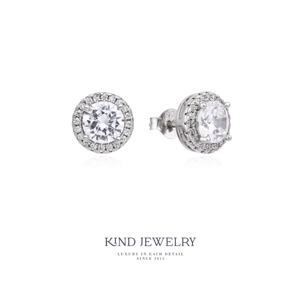 Kind Jewelry ต่างหูติดหู Emmie 1กะรัต