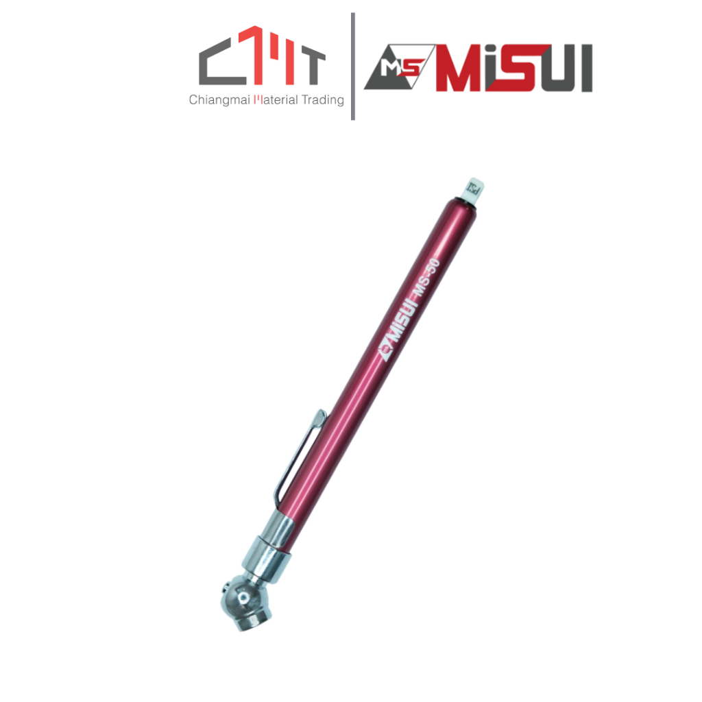 MiSUI เกจ์วัดลมแบบปากกา ขนาด 5 - 50 psi No.MS-50