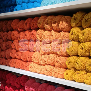 ไหมพรม 4ply คอตตอนนม 86สี 50กรัม ไหมเนื้อเนียนนุ่มไม่ระคายผิว ถักง่าย ถักโครเชต์ 100%ใหม่และคุณภาพสูง