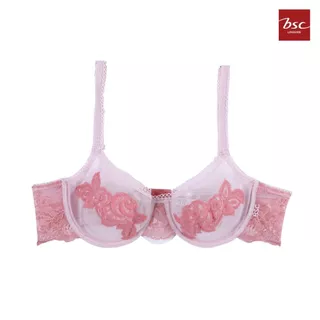 [Online Exclusive] BSC Lingerie ชุดชั้นในลูกไม้เซ็กซี่ มีโครง ผ้าซีทรู - BB1453