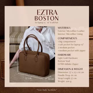 กระเป๋าใส่โน๊ตบุ๊ค laptop 13-15” / iPad กระเป๋าทำงานใส่คอม EZTRA BOSTON BAG