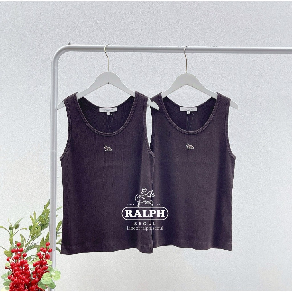 Maison Kitsune Paris Sleeveless ( brown )