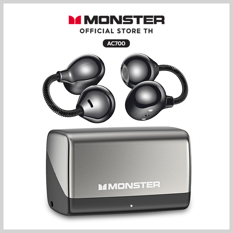 Monster AIRCLIP AC700 หูฟังหนีบหู บลูทูธ6.0 HiFi เสียงกระชับ แบตอึด ไม่หลุด เหมาะกีฬา