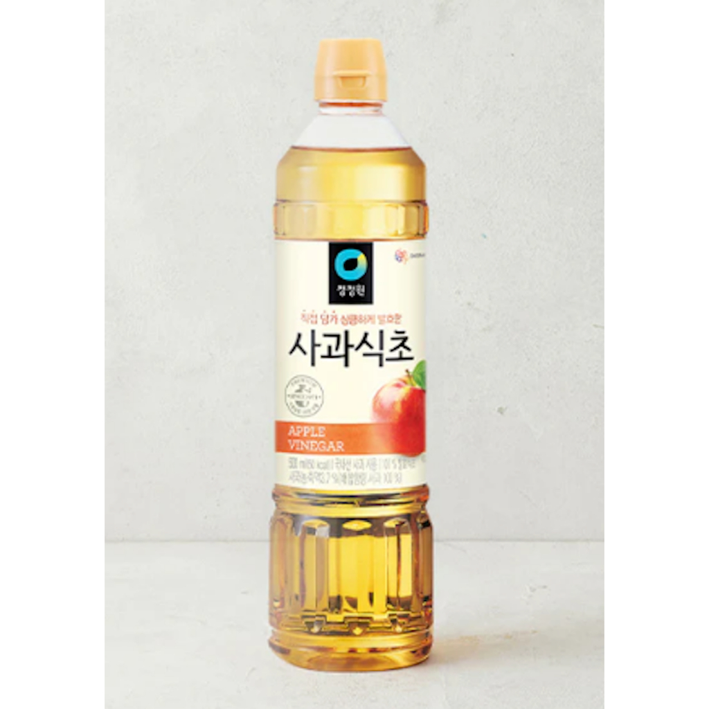 น้ำส้มสายชูหมักจากแอปเปิ้ล ไซเดอร์ apple cider vinegar 500ml 청정원 사과식초 500ml