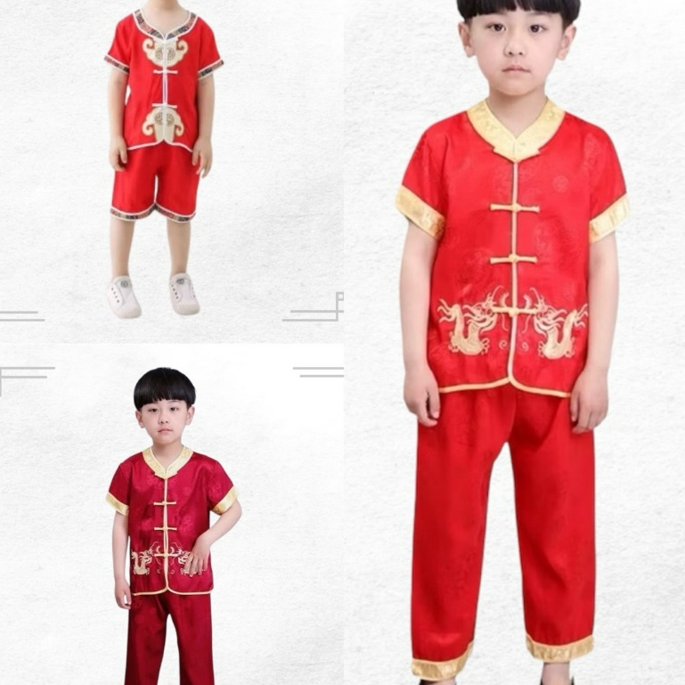 ชุดตรุษจีนเด็กชาย ผ้านิ่มใส่สบาย