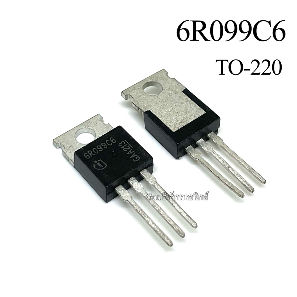 6R099C6 MOSFET มอตเฟส TO-220 112A 650V ชนิด NPN (ราคา1ตัว)
