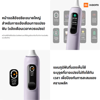 Xiaomi Electric Toothbrush Pro Purple แปรงสีฟันระบบสั่น รุ่น Pro แบตอึด 180 วัน รับประกันศูนย์ 1 ปี