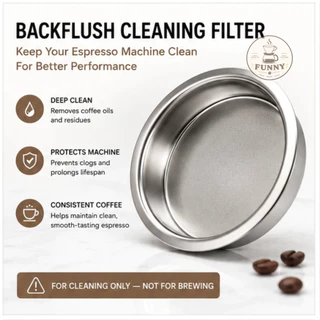 Blind filter ตะแกรงตัน ล้างหัวชง อะไหล่เครื่องชงกาแฟ อะไหล่เครื่องชงกาแฟ ตระแกรงตันสำหรับล