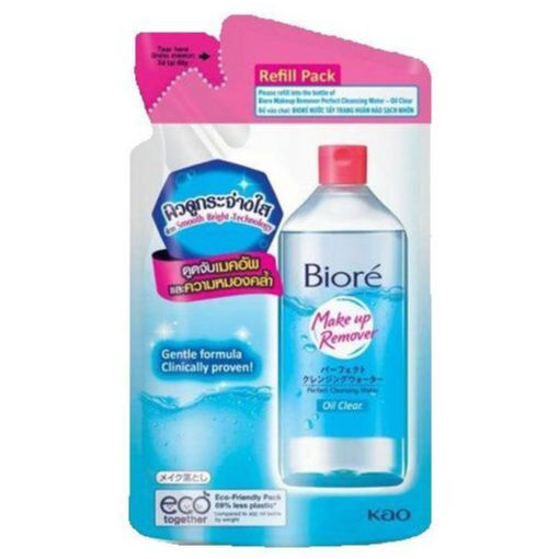 Biore Perfect Cleansing Water Oil Clear บิโอเร เพอร์เฟค คลีนซิ่ง วอเตอร์ สูตรควบคุมความมัน 250ml. Re