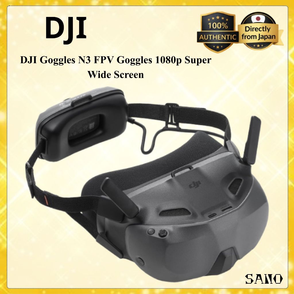 DJI Goggles N3 FPV Goggles (1080p Ultra-Wide Screen) Immersive Flight Experience FPV Drone Goggles W