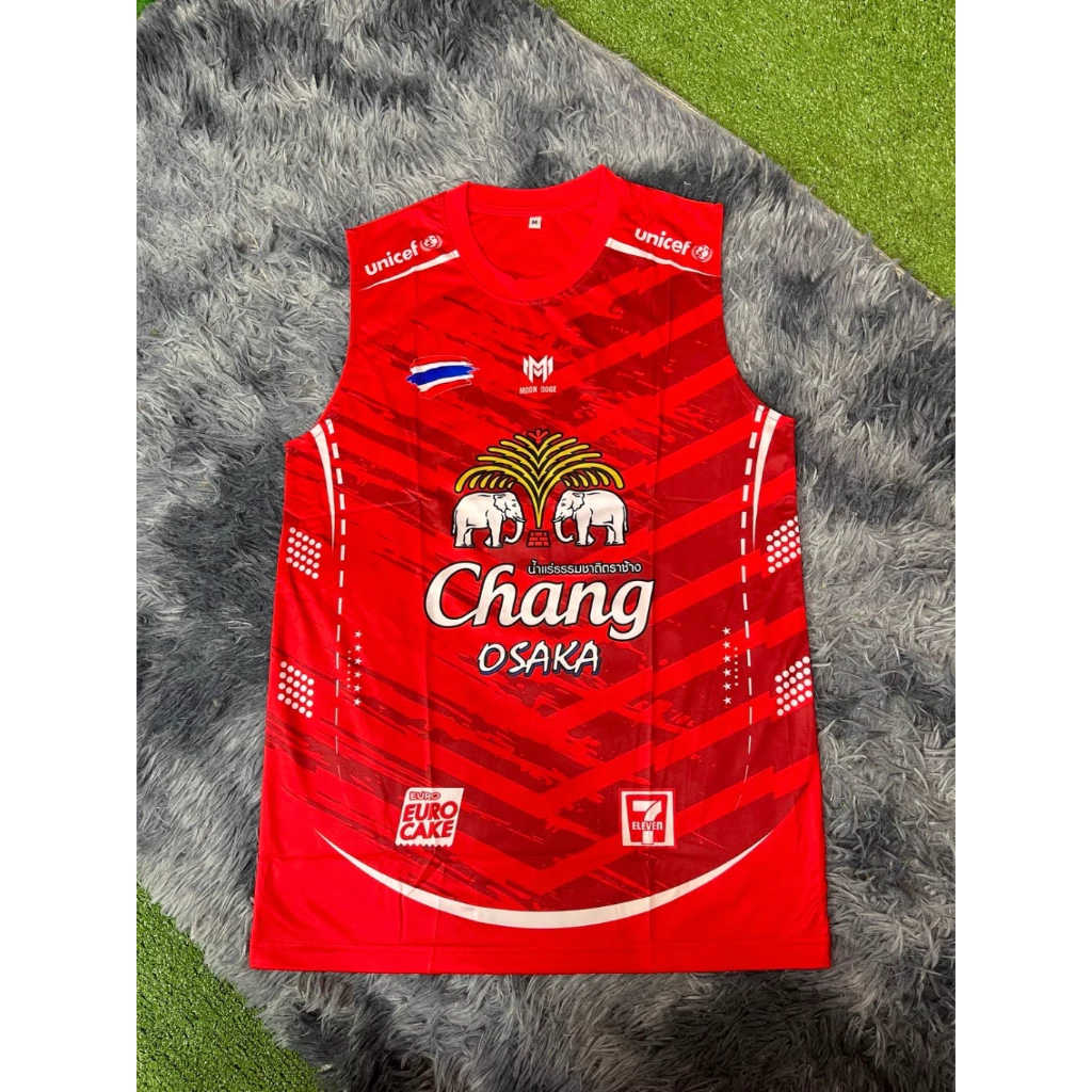 **ของแท้ ส่งไว** เสื้อกีฬาแขนกุดพิมพ์ลายช้าง moondoge รุ่นEX-2