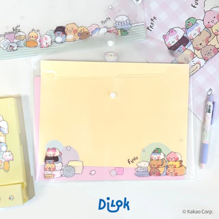 KAKAO FRIENDS แฟ้มกระดุม A4 ลายน่ารัก| แฟ้มใส่เอกสาร