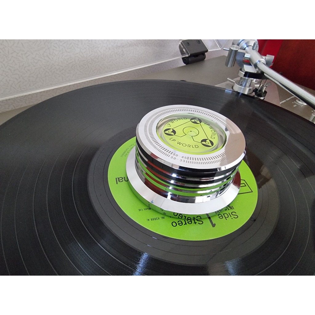 ที่ทับแผ่นเสียง มี 4 สี เงิน ดำ ดำเงา โรสโกลด์ Turntable Stabilizer LP weight clamp