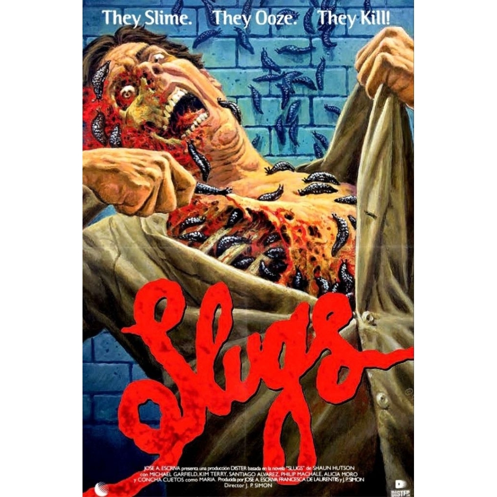 DVD ปก+สกรีนแผ่น Slugs (1988) พันธุ์นรกกินคน
