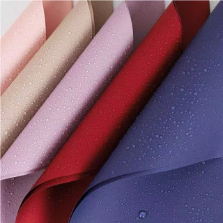 กระดาษห่อช่อดอกไม้ 56x56 ซม. กันน้ำ สีเดียวและทูโทน 20แผ่น/แพ็ค กระดาษด้าน กระดาษห่อของขวัญ