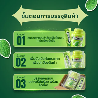 Doublemint ลูกอมดับเบิ้ลมิ้นต์ กลิ่นเปปเปอร์มินต์ 12.4 กรัม *มีให้เลือกหลายแพ็กไซซ์