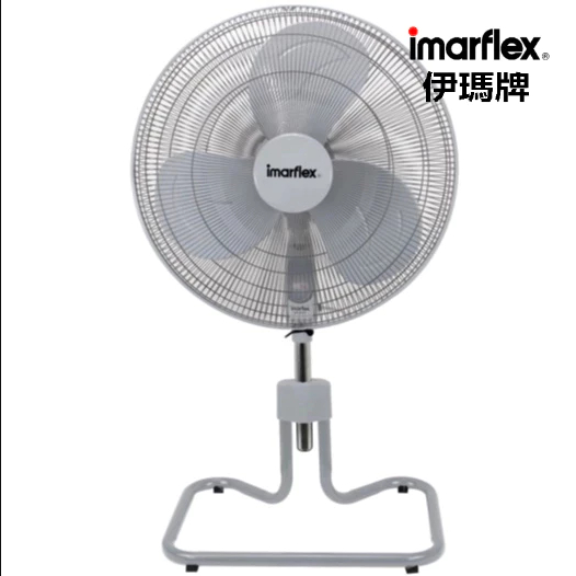 IMARFLEX พัดลมอุตสาหกรรมตั้งโต๊ะปรับสไลด์ ขนาด 20 นิ้ว 3 ใบพัด สีเทา รุ่น IF-517