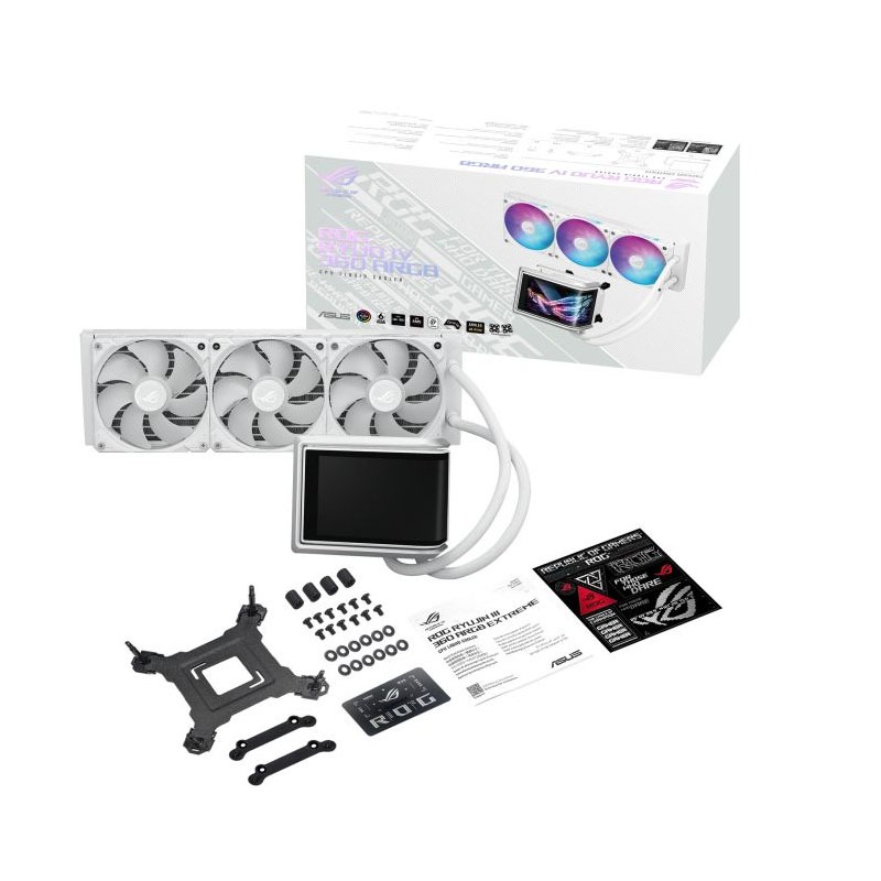 ASUS ROG RYUO IV 360 ARGB 360MM (120 x 3) WHITE *ชุดน้ำปิด (90RC01N2-B0UAY0)