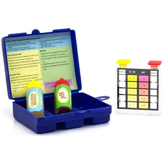 upgrade ชุดทดสอบคลอรีนตกค้างและ pH สระว่ายน้ํา การวัดคุณภาพน้ํา Swimming Pool Water Tester Kit