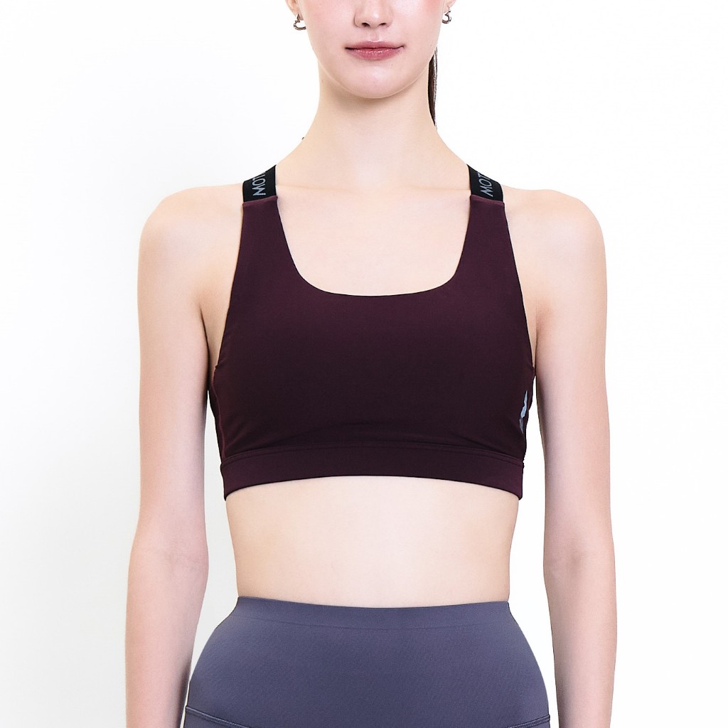 Wacoal Motion Wear บราออกกำลังกายแบบสวมหัว รุ่น WR3465 สีแดงเชอร์รี่เข้ม (CH) — صورة 2