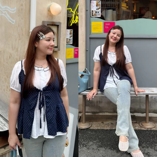 (❤️ อกถึง 48") Lively Layer Top เสื้อสาวอวบ