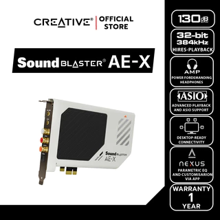 CREATIVE SOUND BLASTER INTERNAL AE-X การ์ดเสียง PCIe ความละเอียดสูง (Hi-Res) พร้อมภาคขยายหูฟังแบบ Discrete