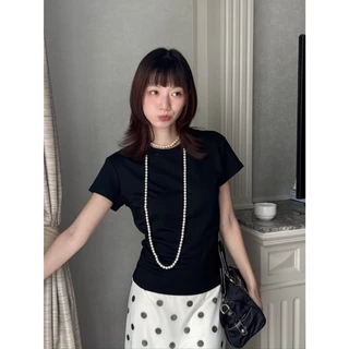 Choosedress A2056 Leisure Basic Tee เสื้อยืดผ้าเรย่อนเเขนสั้นทรงเข้ารูป