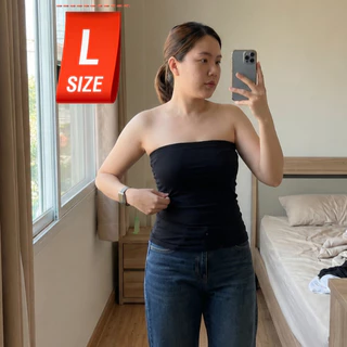 CHOTY เกาะอกยาว ไซส์ L เกาะอกผ้าเรย่อน ผ้ายืดนุ่มใส่สบาย อกยืดได้เยอะ เสื้อเกาะอก เสื้อซับใน CHOTYSHOP สินค้าผลิตไทย KBL