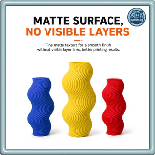 R3D PLA Matte Refill 1KG 1.75mm เส้นพลาสติกเครื่องพิมพ์ 3D ผิวด้าน สีสวย ไม่เห็นรอยเลเยอร์